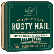 Whisky Cocktail Rusty Nail Luxury Soap in a Tin-The Scottish Fine Soap Whisky Cocktail Rusty Nail Luxury Soap in a Tin-The Scottish Fine Soap
